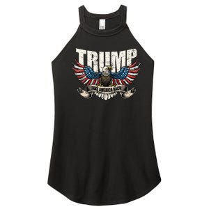 Trump 2024 Flag Take America Back Donald Trump Women's Perfect Tri Rocker Tank