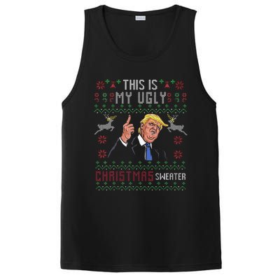 Trump 2024 Funny Xmas Ugly Sweater PosiCharge Competitor Tank