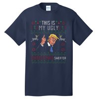 Trump 2024 Funny Xmas Ugly Sweater Tall T-Shirt