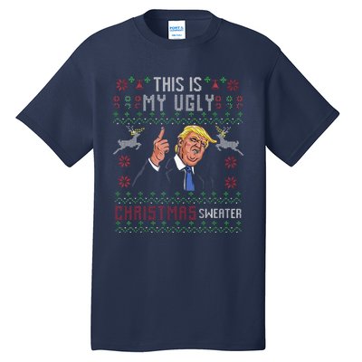 Trump 2024 Funny Xmas Ugly Sweater Tall T-Shirt