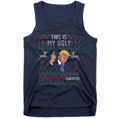 Trump 2024 Funny Xmas Ugly Sweater Tank Top