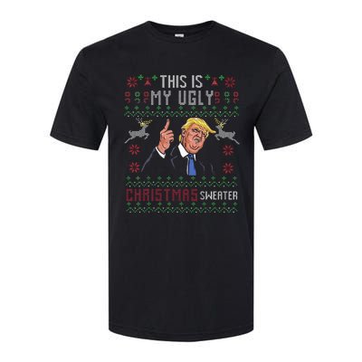 Trump 2024 Funny Xmas Ugly Sweater Softstyle CVC T-Shirt