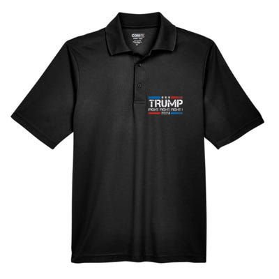 Trump 2024 Fight Fight Fight Trump President Election 2024 Men's Origin Performance Pique Polo