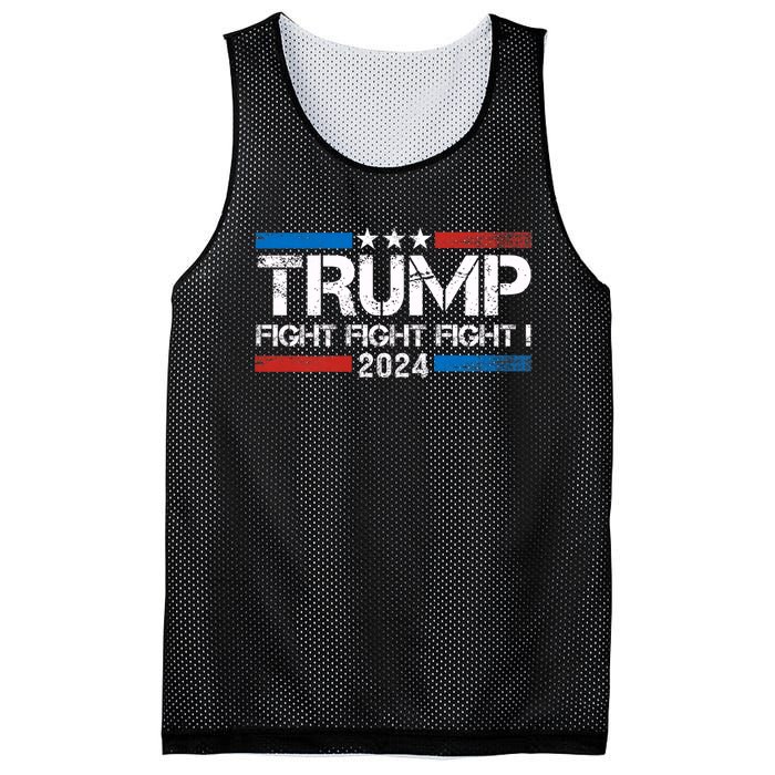 Trump 2024 Fight Fight Fight Trump President Election 2024 Mesh Reversible Basketball Jersey Tank