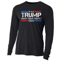 Trump 2024 Fight Fight Fight Trump President Election 2024 Cooling Performance Long Sleeve Crew