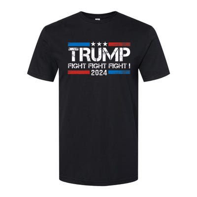 Trump 2024 Fight Fight Fight Trump President Election 2024 Softstyle CVC T-Shirt