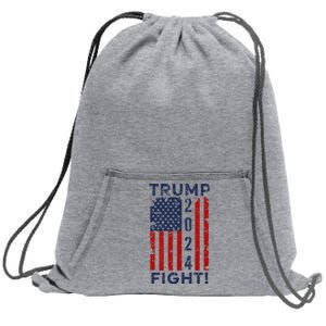 Trump 2024 Fight Fight Fight President Election 2024 CanT Take Him Down Trump Sweatshirt Cinch Pack Bag