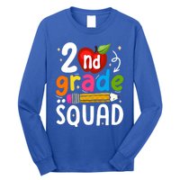 Team 2Nd Grade Squad First Day Of Second Grade Teacher Gift Long Sleeve Shirt