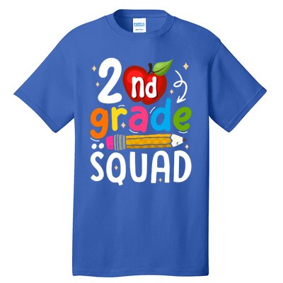 Team 2Nd Grade Squad First Day Of Second Grade Teacher Gift Tall T-Shirt