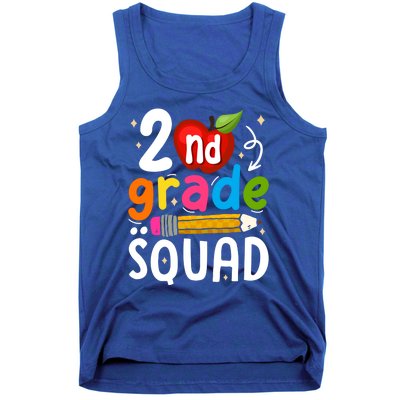 Team 2Nd Grade Squad First Day Of Second Grade Teacher Gift Tank Top