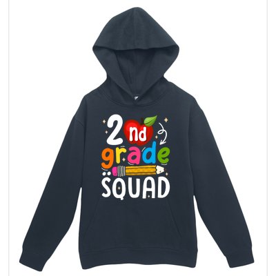 Team 2Nd Grade Squad First Day Of Second Grade Teacher Gift Urban Pullover Hoodie