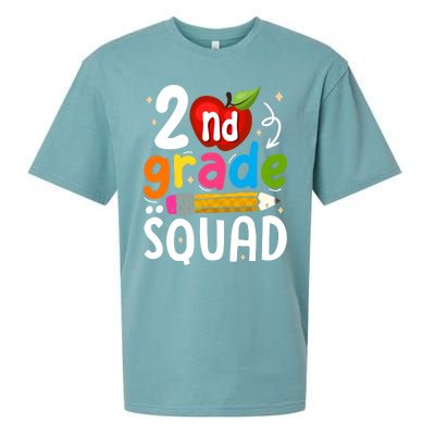 Team 2Nd Grade Squad First Day Of Second Grade Teacher Gift Sueded Cloud Jersey T-Shirt