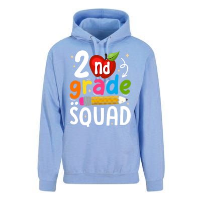 Team 2Nd Grade Squad First Day Of Second Grade Teacher Gift Unisex Surf Hoodie