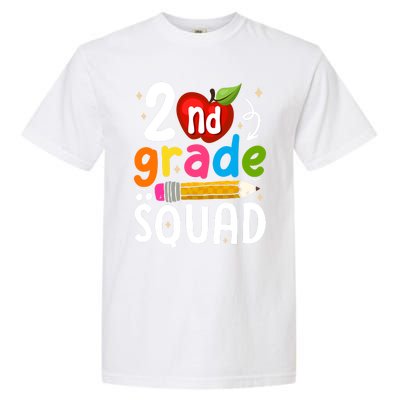 Team 2Nd Grade Squad First Day Of Second Grade Teacher Gift Garment-Dyed Heavyweight T-Shirt