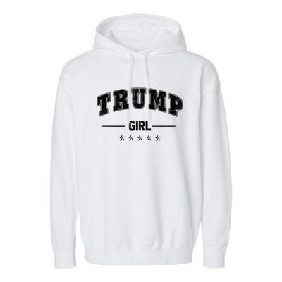 Trump 2024 Gift Retro Trump Election 2024 Gift Garment-Dyed Fleece Hoodie