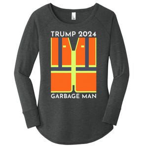 Trump 2024 Garbage Man Women's Perfect Tri Tunic Long Sleeve Shirt