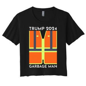 Trump 2024 Garbage Man Women's Crop Top Tee