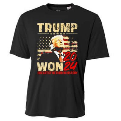 Trump 2024 Greatest Return In History Cooling Performance Crew T-Shirt