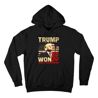 Trump 2024 Greatest Return In History Hoodie