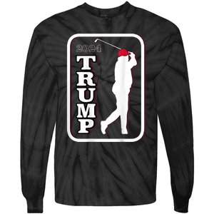 Trump 2024 Golf Tie-Dye Long Sleeve Shirt