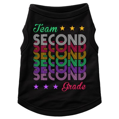 Team 2nd Grade Teacher Back To School Doggie Tank