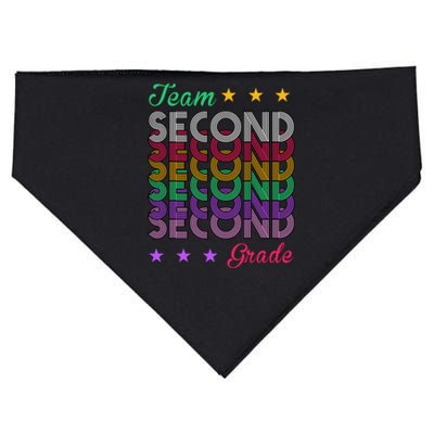 Team 2nd Grade Teacher Back To School USA-Made Doggie Bandana