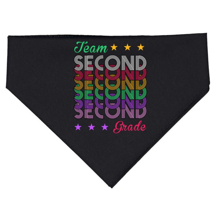 Team 2nd Grade Teacher Back To School USA-Made Doggie Bandana