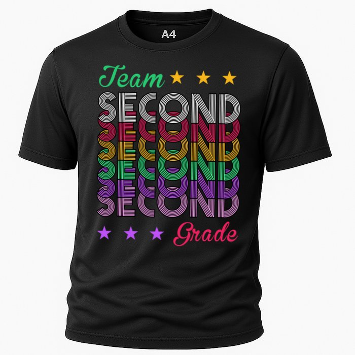 Team 2nd Grade Teacher Back To School Cooling Performance Crew T-Shirt