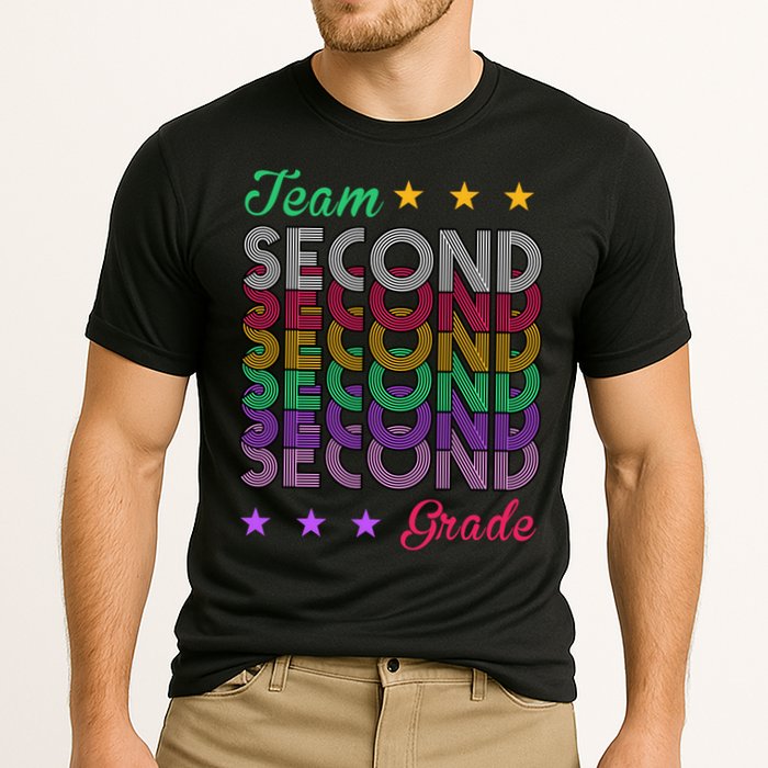 Team 2nd Grade Teacher Back To School Cooling Performance Crew T-Shirt