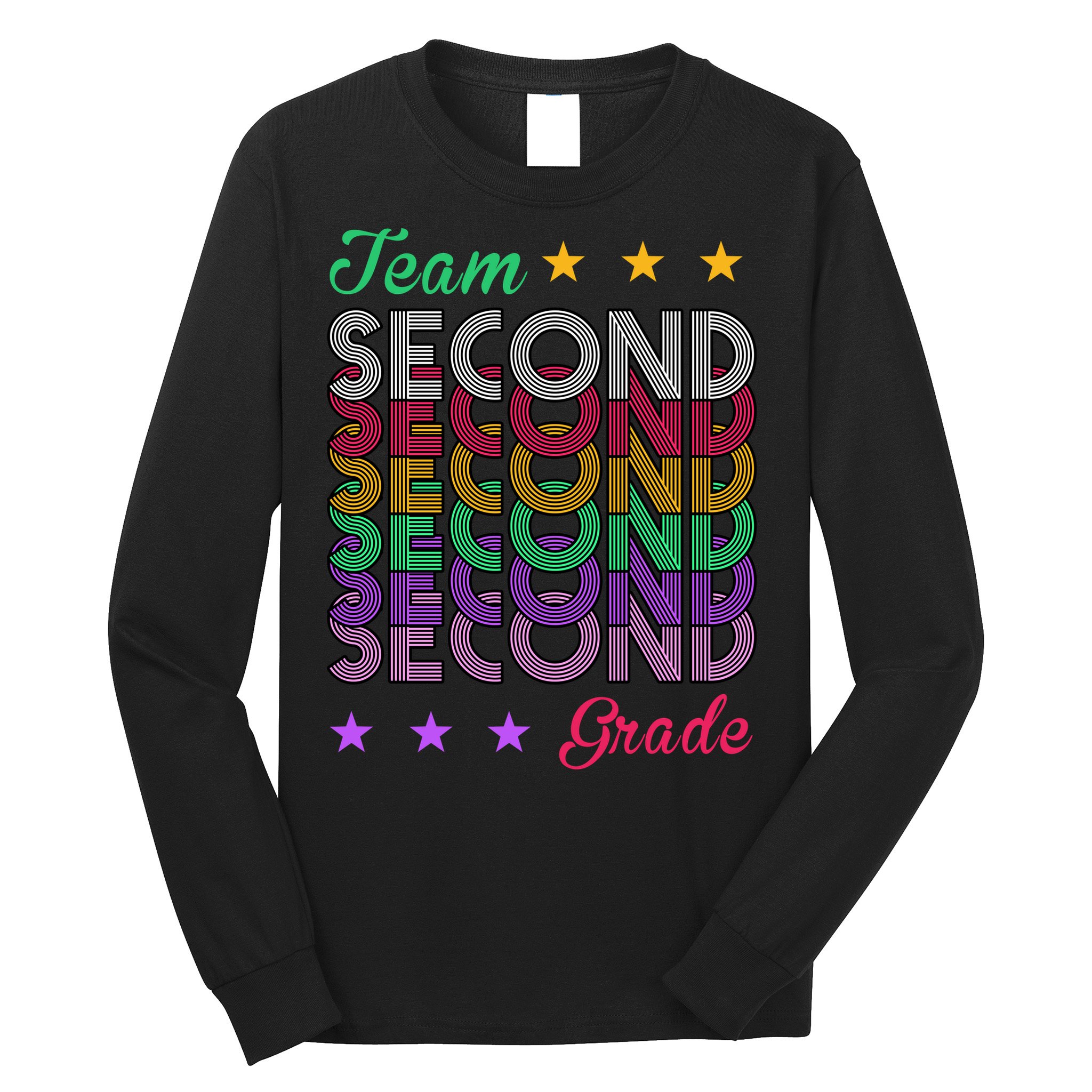 Team 2nd Grade Teacher Back To School Long Sleeve Shirt