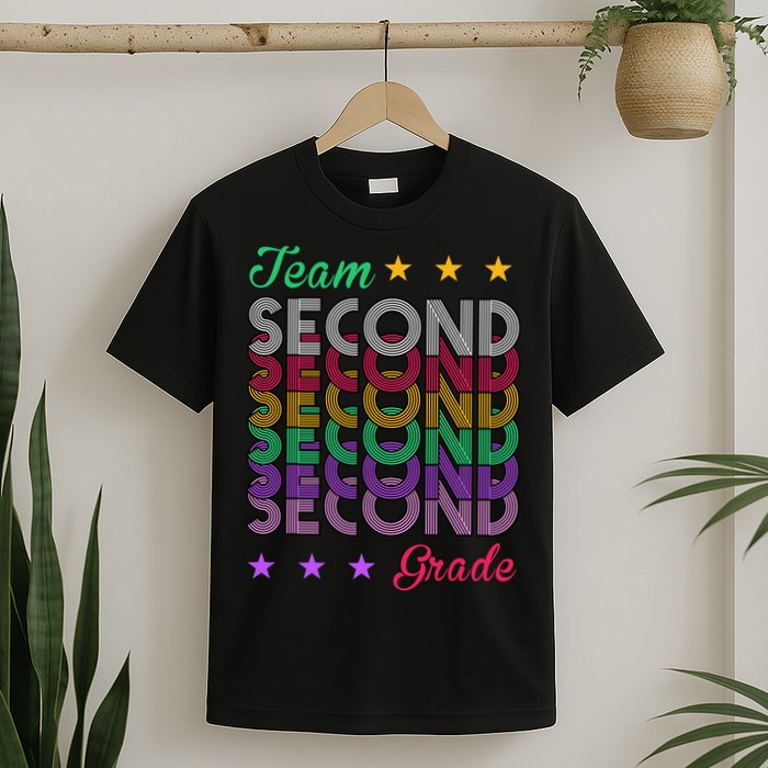 Team 2nd Grade Teacher Back To School T-Shirt