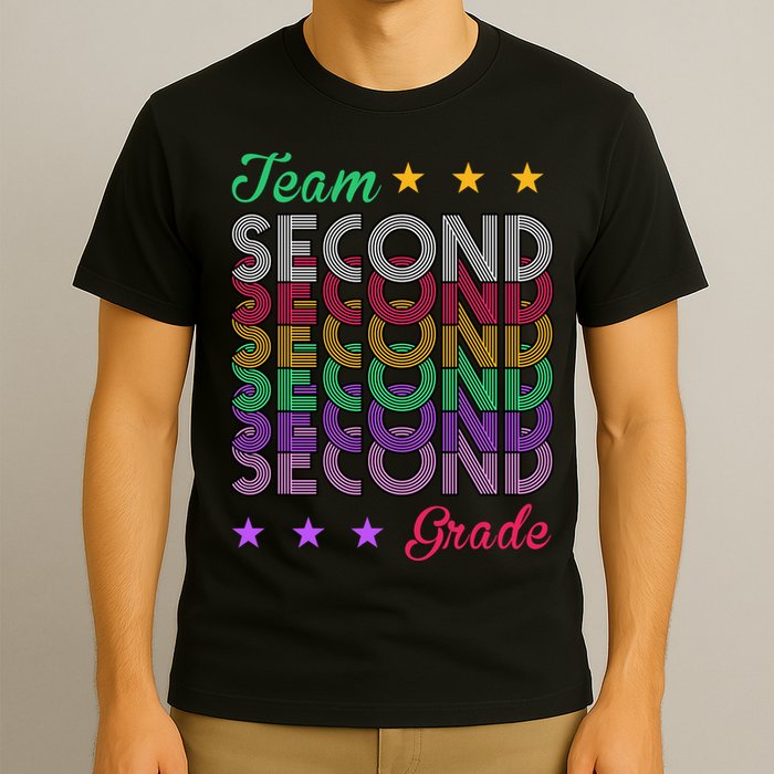 Team 2nd Grade Teacher Back To School T-Shirt