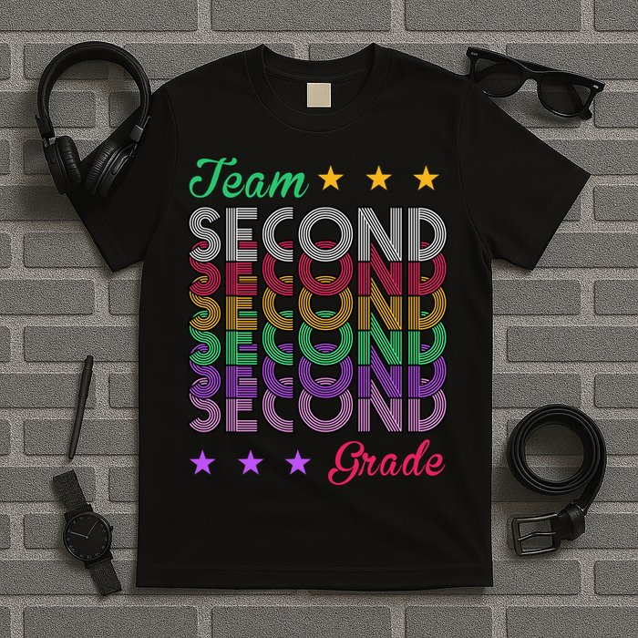 Team 2nd Grade Teacher Back To School T-Shirt
