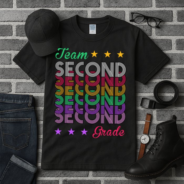 Team 2nd Grade Teacher Back To School Tall T-Shirt