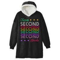 Team 2nd Grade Teacher Back To School Hooded Wearable Blanket