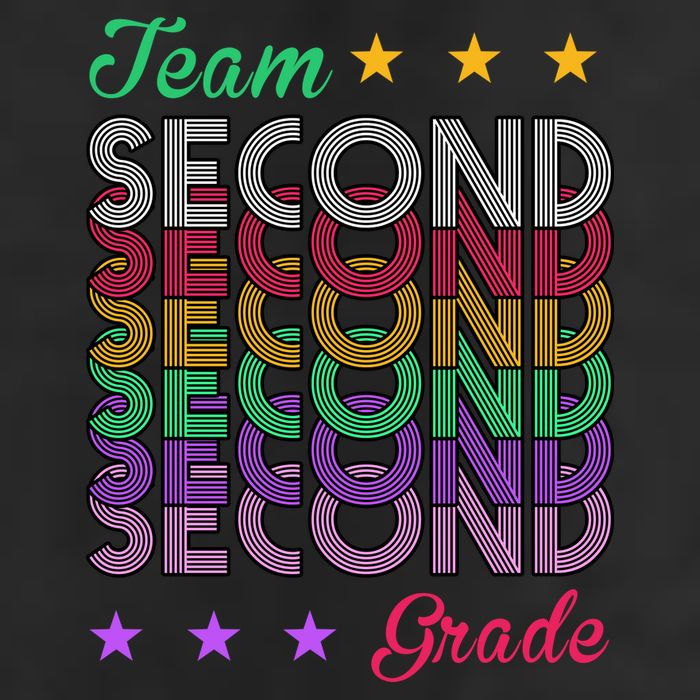 Team 2nd Grade Teacher Back To School Adult Drive Performance Visor