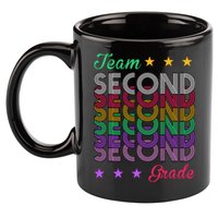 Team 2nd Grade Teacher Back To School 11oz C Handle Ceramic Mug