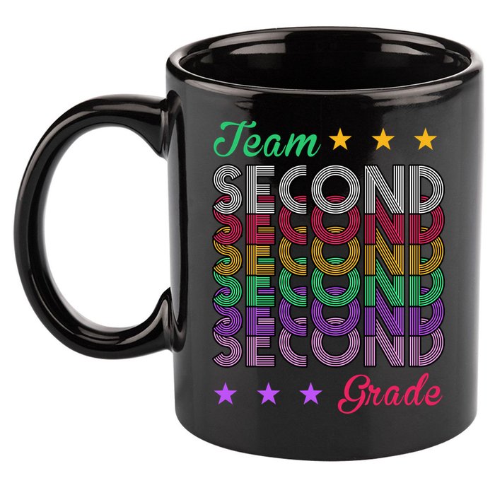 Team 2nd Grade Teacher Back To School 11oz C Handle Ceramic Mug