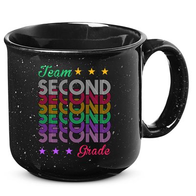 Team 2nd Grade Teacher Back To School 15oz Campfire Ceramic Mug