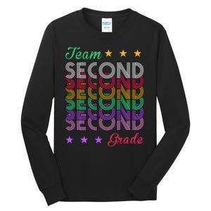 Team 2nd Grade Teacher Back To School Tall Long Sleeve T-Shirt