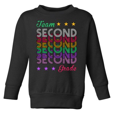 Team 2nd Grade Teacher Back To School Toddler Sweatshirt