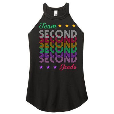 Team 2nd Grade Teacher Back To School Women’s Perfect Tri Rocker Tank