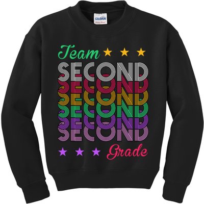 Team 2nd Grade Teacher Back To School Kids Sweatshirt