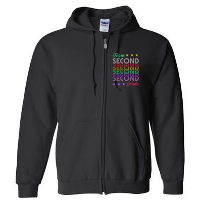 Team 2nd Grade Teacher Back To School Full Zip Hoodie