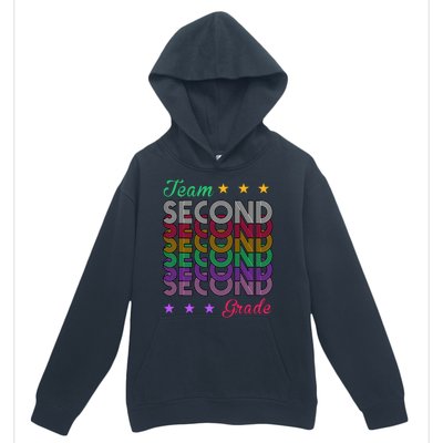 Team 2nd Grade Teacher Back To School Urban Pullover Hoodie