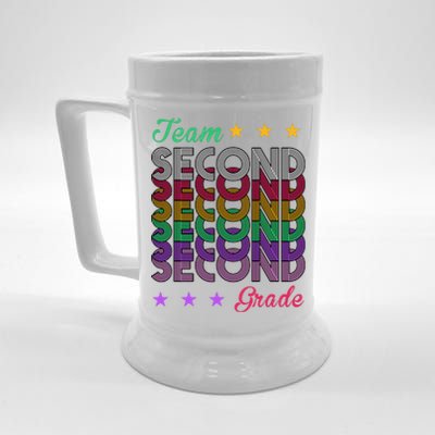 Team 2nd Grade Teacher Back To School Beer Stein