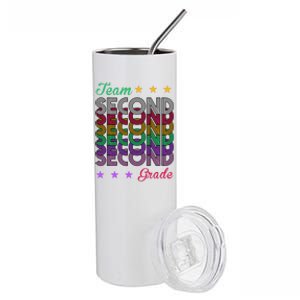 Team 2nd Grade Teacher Back To School Stainless Steel Tumbler