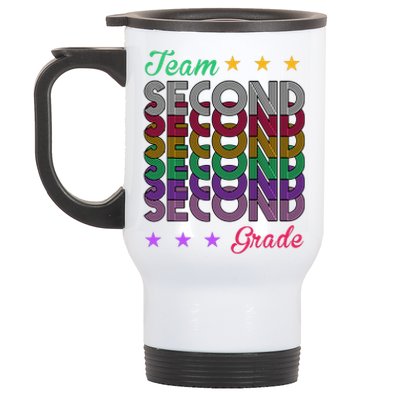 Team 2nd Grade Teacher Back To School Stainless Steel Travel Mug