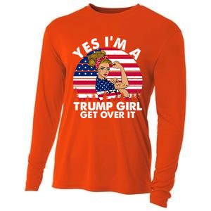 Trump 2020 Gift Yes IM A Trump Get Over It Funny Gift Cooling Performance Long Sleeve Crew