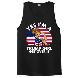 Trump 2020 Gift Yes IM A Trump Get Over It Funny Gift PosiCharge Competitor Tank